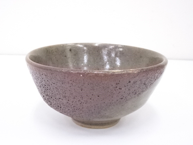 作家物　灰釉窯変茶碗